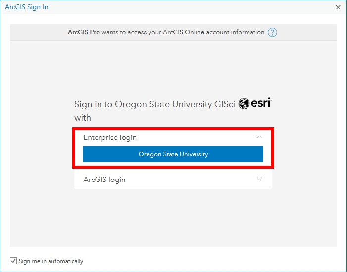 Arcgis Information Technology And Computing Support Oregon State University