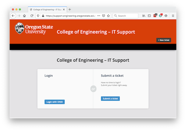 Engineering IT Support Portal